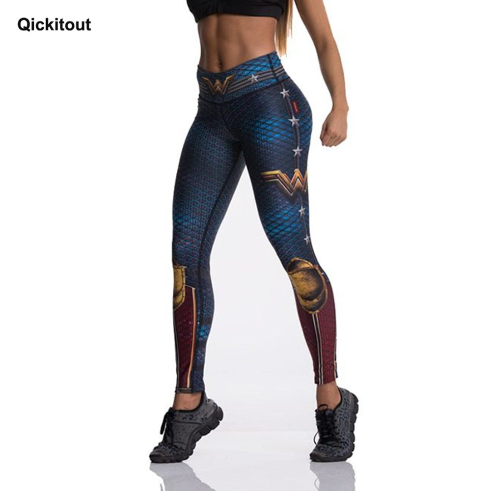 THC/  (Tibetan Blue) - Captain Fight Push Up Workout Legging