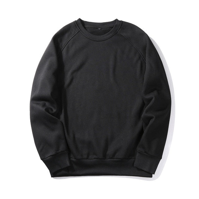 THC Autumn Male Solid Color Sweatshirts