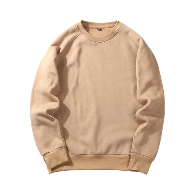 THC Autumn Male Solid Color Sweatshirts