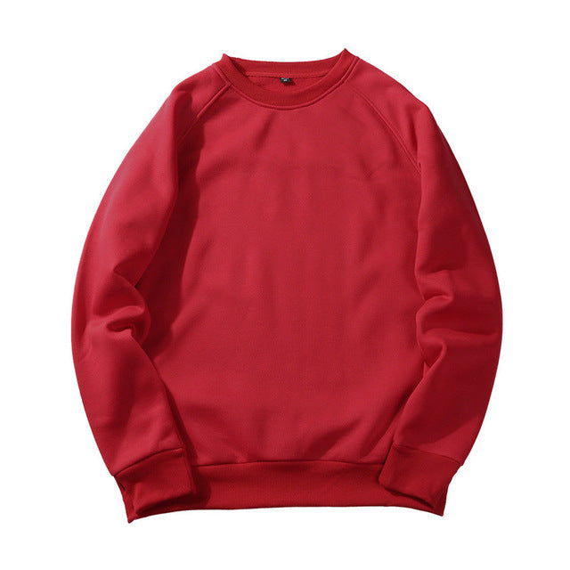 THC Autumn Male Solid Color Sweatshirts