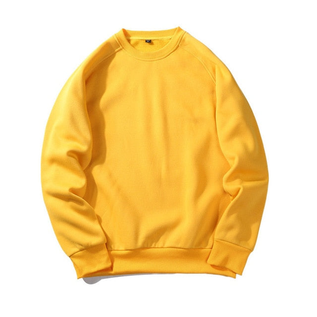 THC Autumn Male Solid Color Sweatshirts