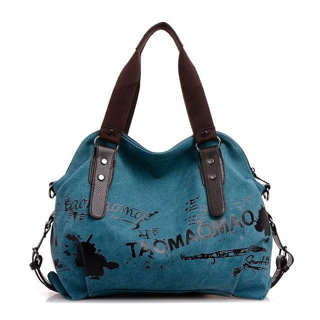 Vintage Graffiti Women's Bag Canvas Handbag