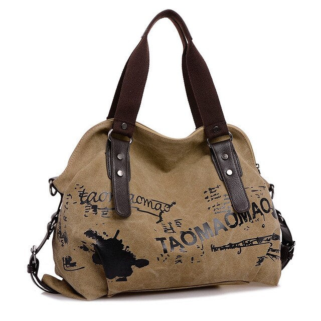 Vintage Graffiti Women's Bag Canvas Handbag