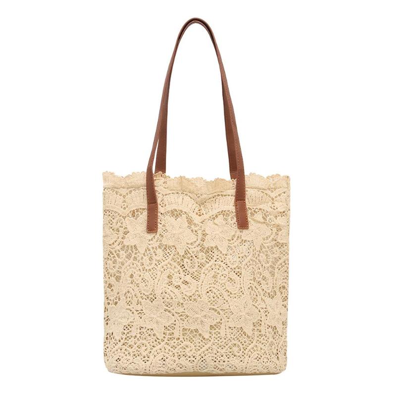 THC Lace Hollow Out Shoulder Bag Women Handbags Summer Beach Casual Totes Bags for Women 2019 Top-handle Bag bolsa feminina